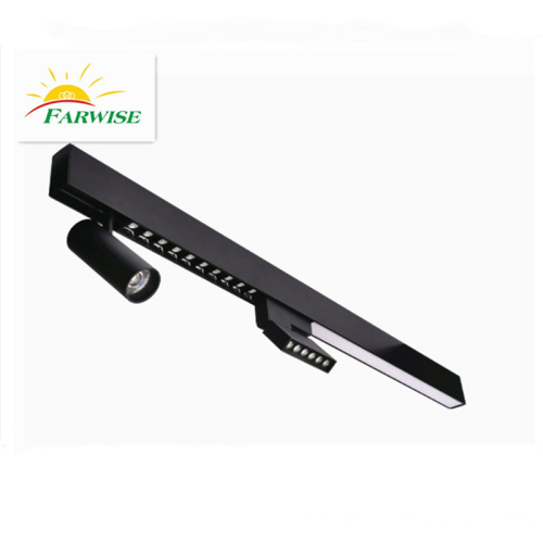 wall wahsher LED magnetic track folding grille light